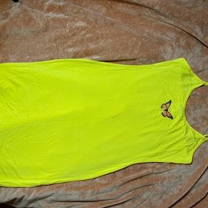 Yellow Butterfly Shein Slip Dress. Never worn before!!